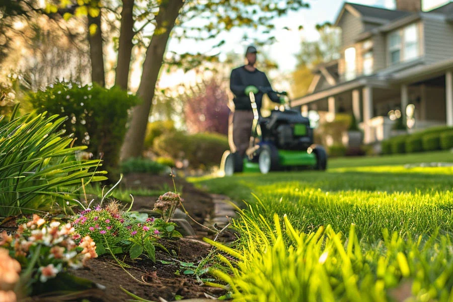 walk behind electric lawn mower